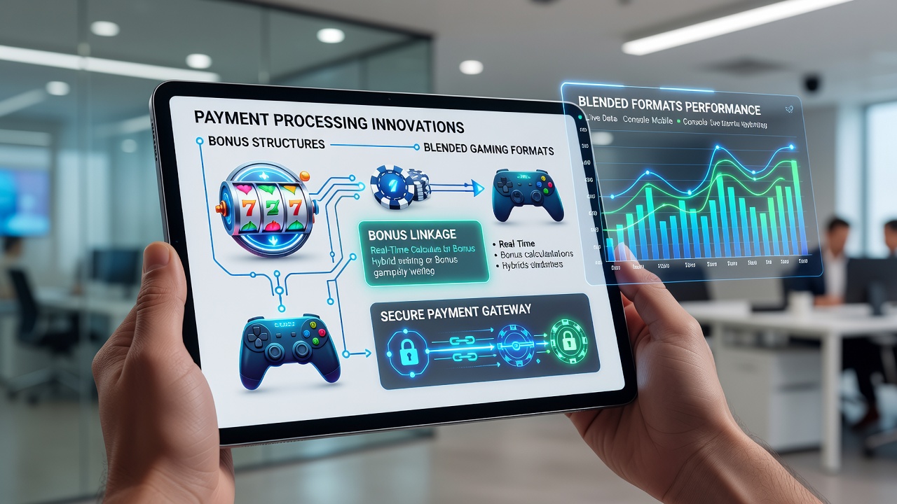 Close-up of payment interface showing bonus adjustments between sports and casino sections on a tablet